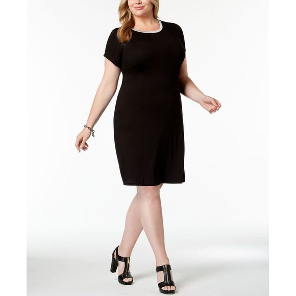 Michael Michael Kors Plus Size Cap Sleeve Dress - Picture 1 of 1